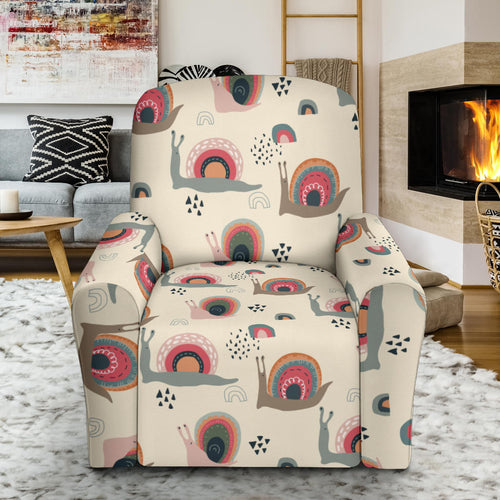 Snail Pattern Print Design 04 Recliner Chair Slipcover