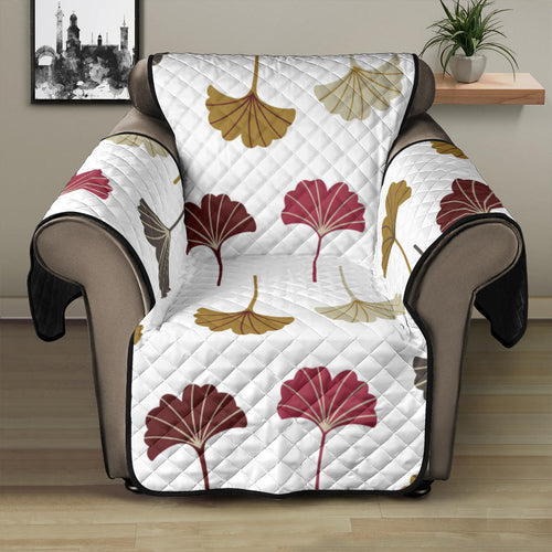 Autamn Ginkgo Leaves Pattern Recliner Cover Protector