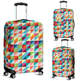 Rainbow Geometric Pattern Luggage Covers