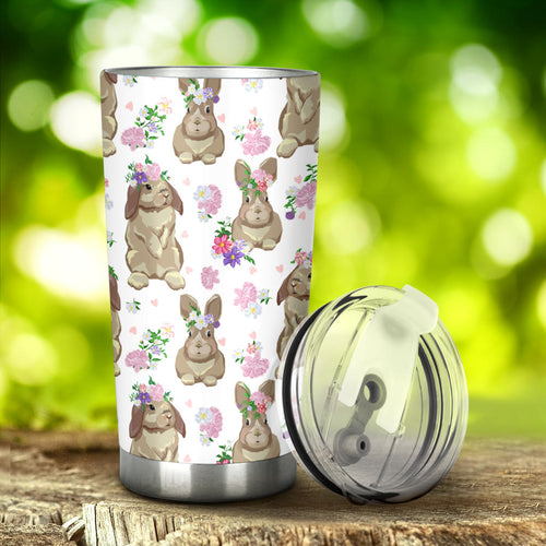 Rabbit Pattern Tumbler