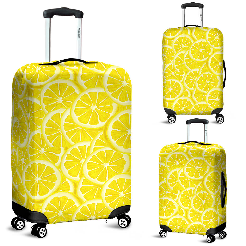 Sliced Lemon Pattern Luggage Covers