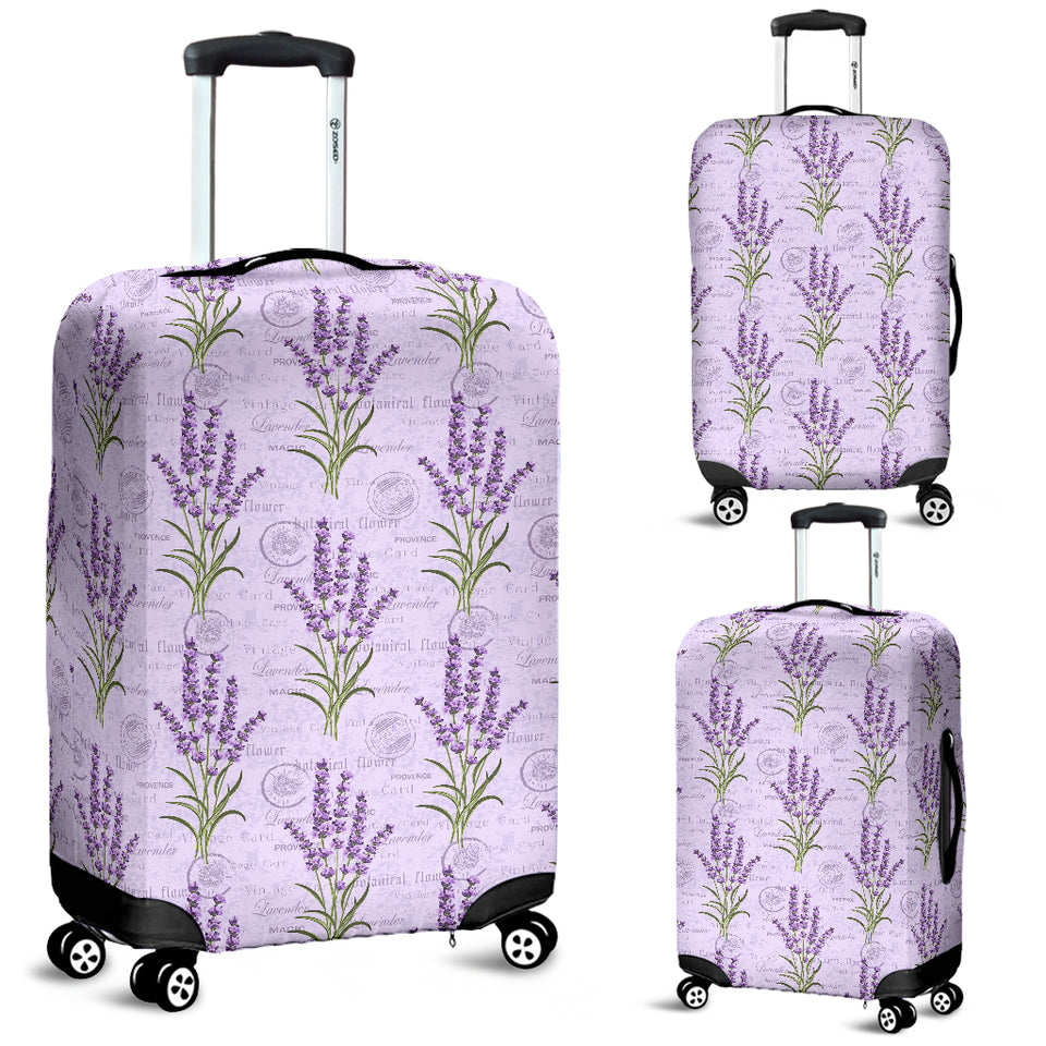 Lavender Pattern Background Luggage Covers