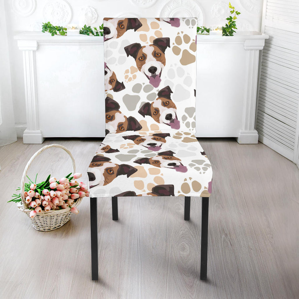 Jack Russel Pattern Print Design 05 Dining Chair Slipcover