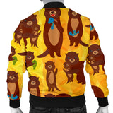 Otter Pattern Men Bomber Jacket