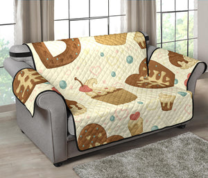 Cake Pattern Loveseat Couch Cover Protector