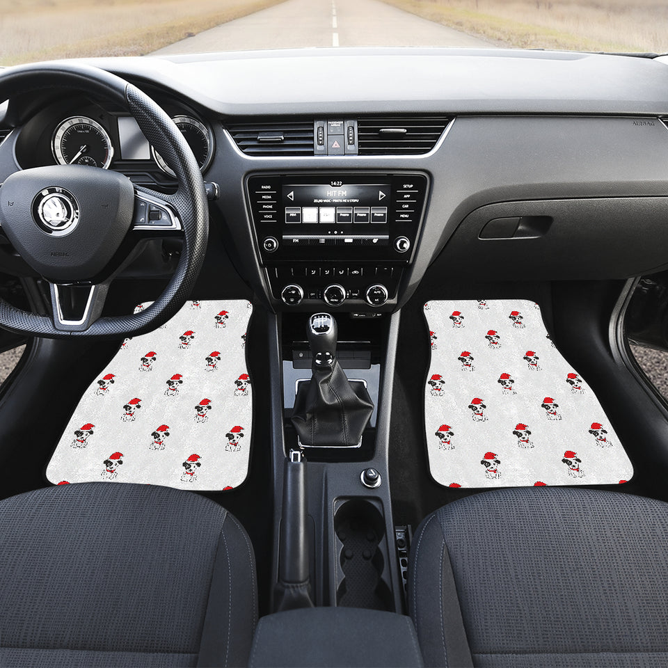 Jack Russel Pattern Print Design 01 Front and Back Car Mats