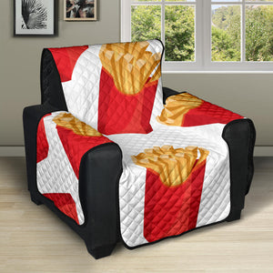 French Fries Theme Pattern Recliner Cover Protector