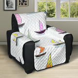 Cute Sailboat Pattern Recliner Cover Protector