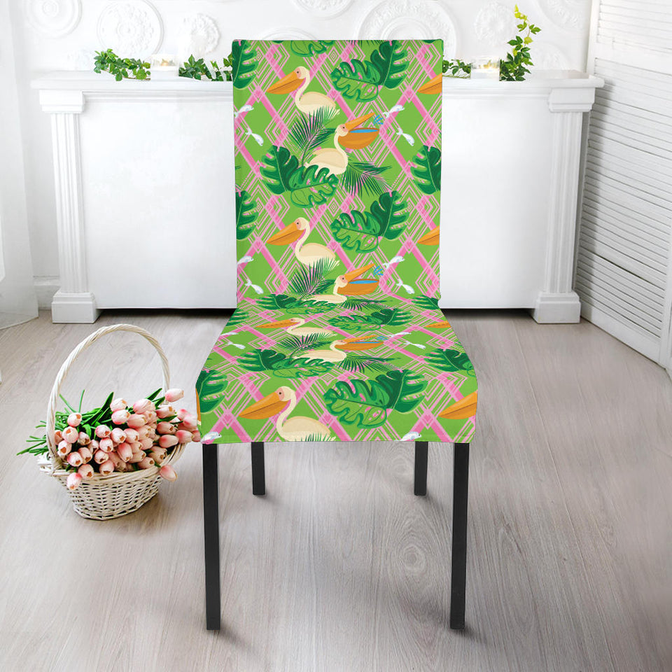 Pelican Pattern Print Design 05 Dining Chair Slipcover