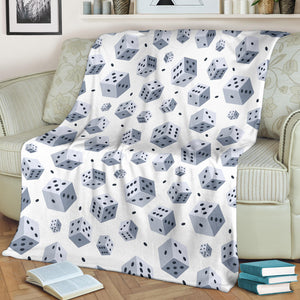 Dice Pattern Print Design 03 Premium Blanket
