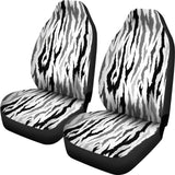 Gray Bengal Tiger Pattern Universal Fit Car Seat Covers