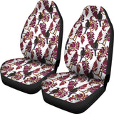 Crow Tree Leaves Pattern Universal Fit Car Seat Covers