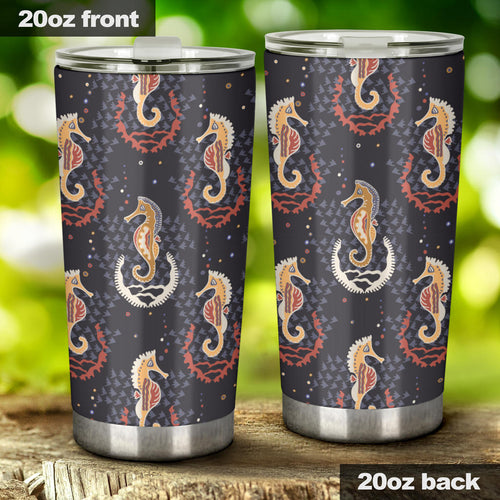 Seahorse Pattern Tumbler