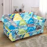 Shark Head Pattern Loveseat Couch Slipcover