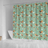 Beagle Bone Pattern Shower Curtain Fulfilled In US
