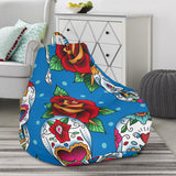 Suger Skull Rose Pattern Bean Bag Cover