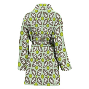 Cocoa Pattern background Women Bathrobe