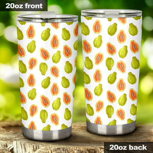 Papaya Pattern Theme Tumbler