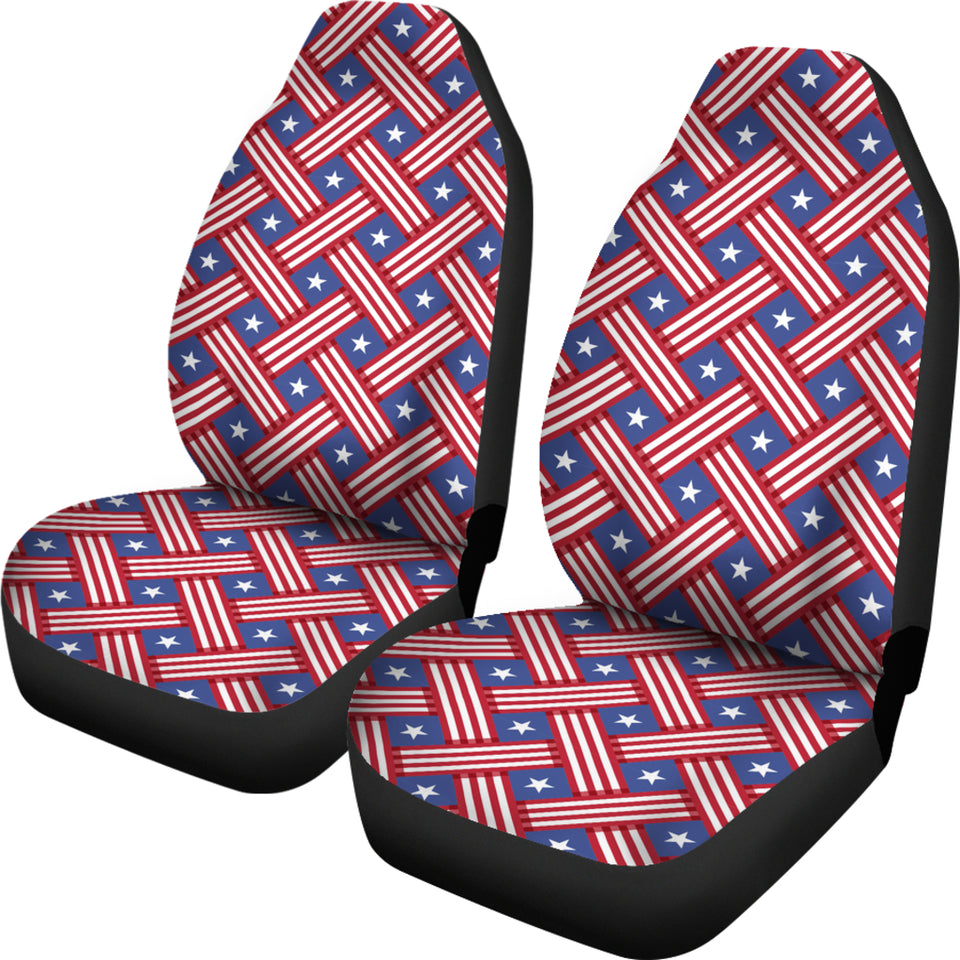 USA Star Stripe Pattern Universal Fit Car Seat Covers