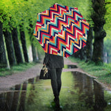 Zigzag Chevron Pattern Background Umbrella