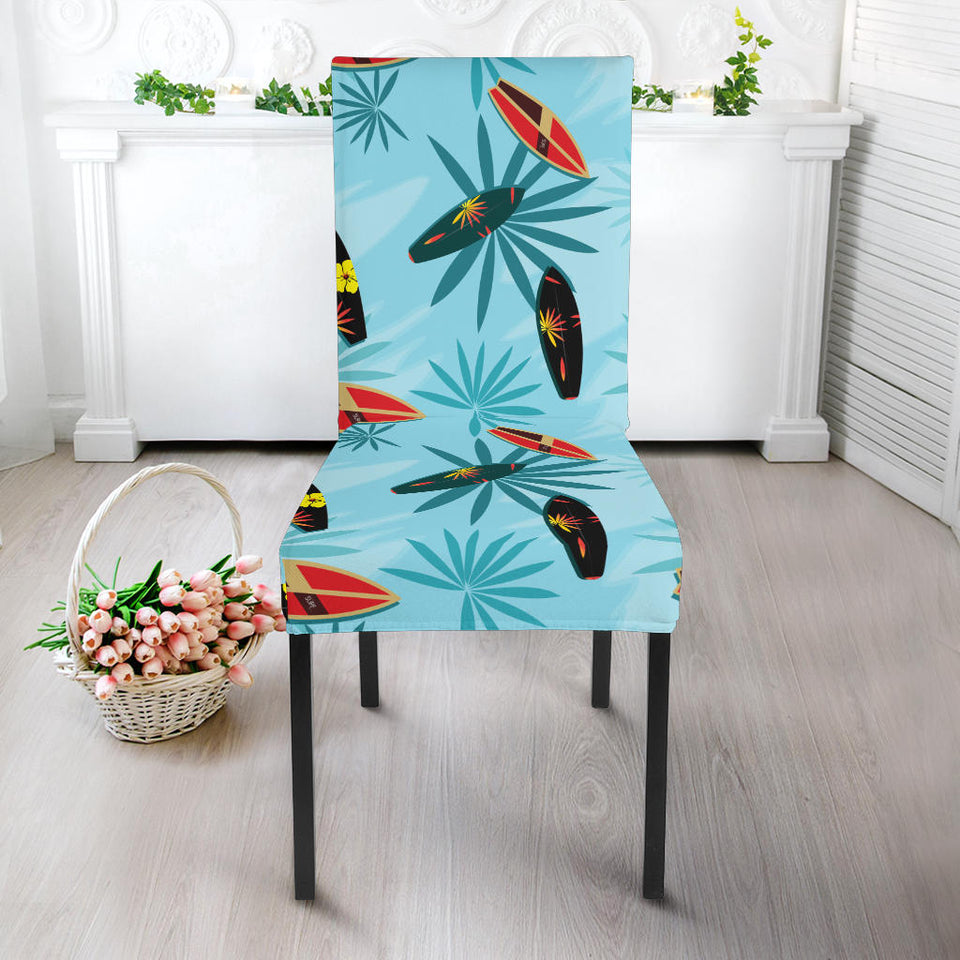 Surfboard Pattern Print Design 03 Dining Chair Slipcover