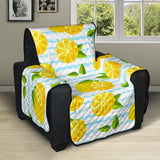 Lemon Pattern Stripe Background Recliner Cover Protector