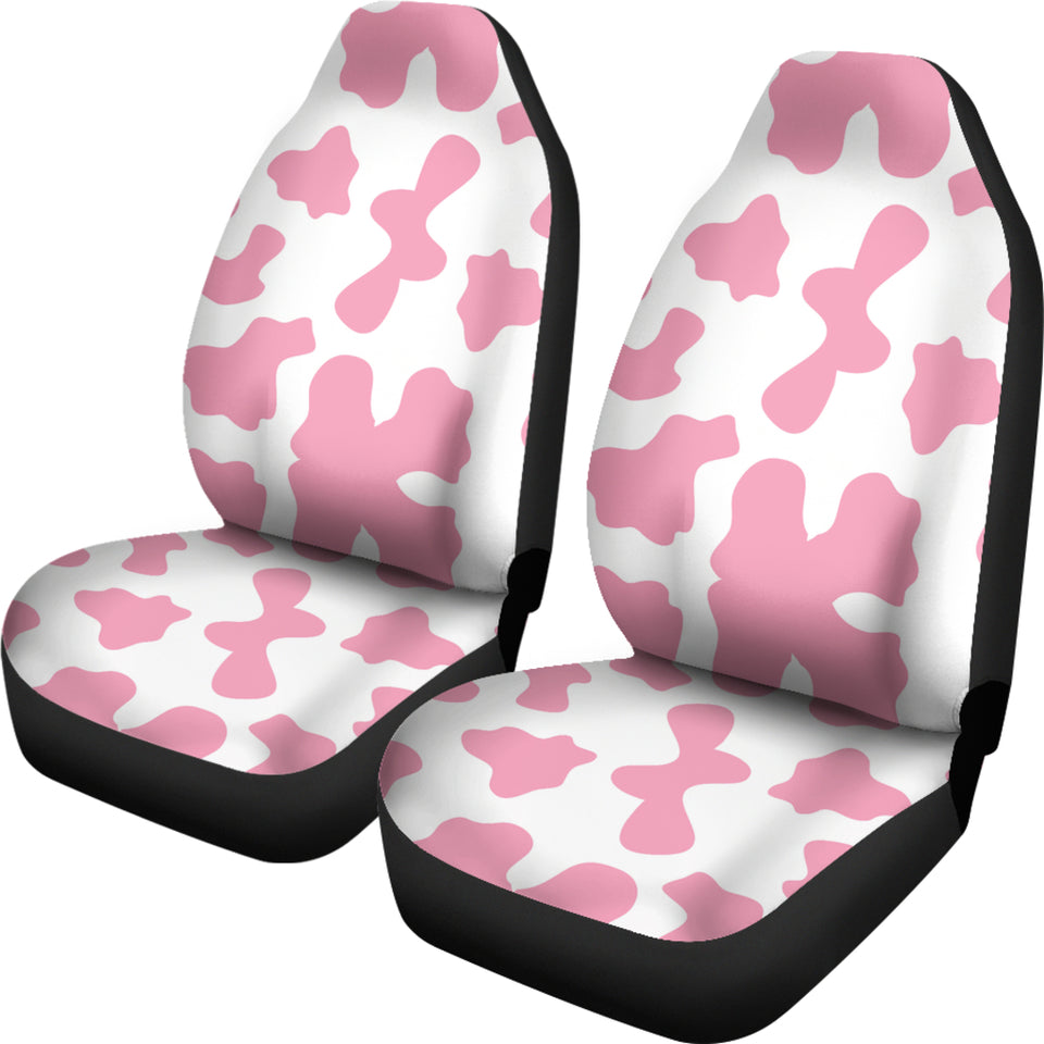 Pink Cow Skin Pattern Universal Fit Car Seat Covers