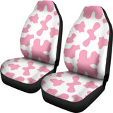 Pink Cow Skin Pattern Universal Fit Car Seat Covers