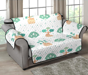 Bonsai Fan Pattern Loveseat Couch Cover Protector