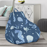 Seahorse Shell Pattern Bean Bag Cover