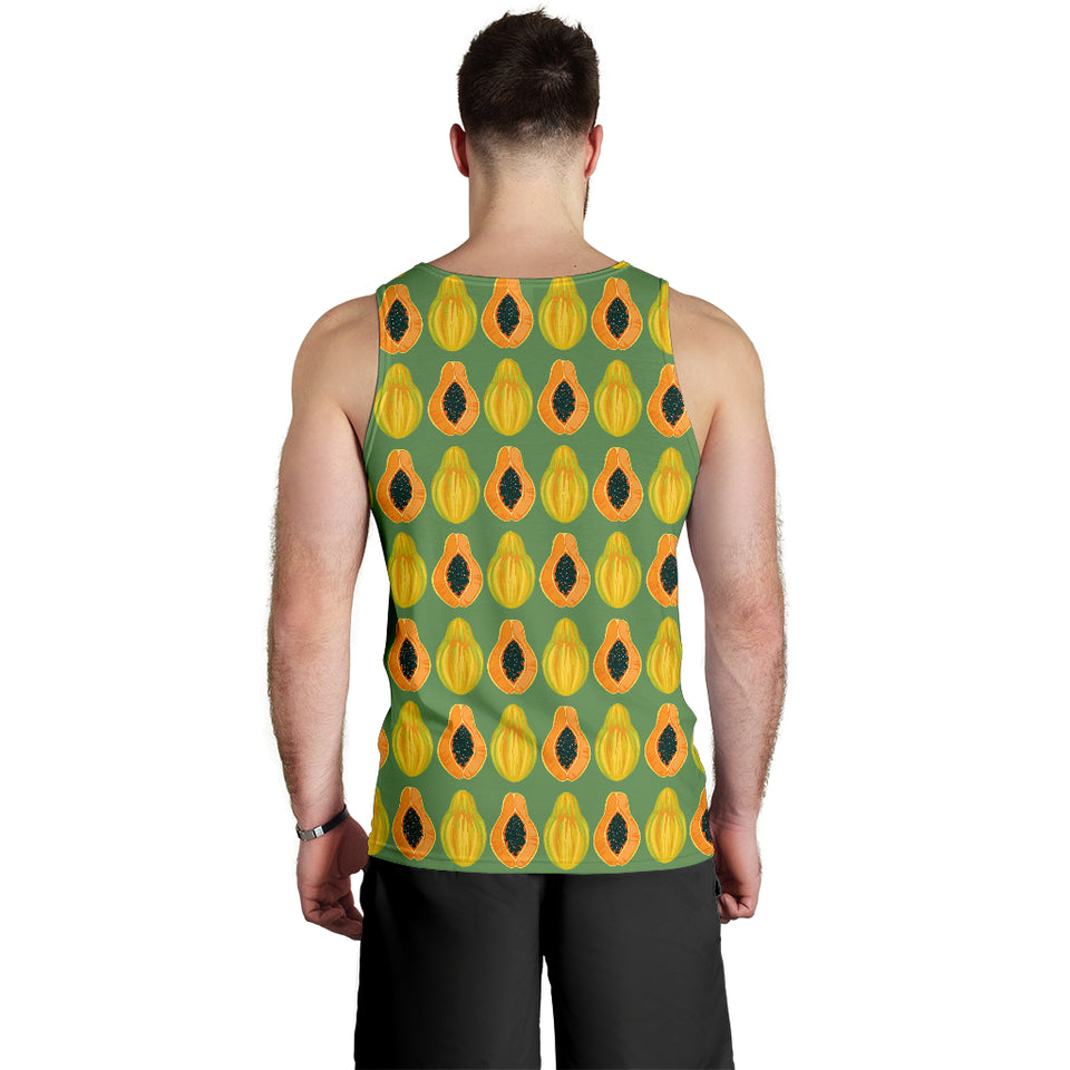 Papaya Pattern Background Men Tank Top