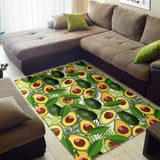 Avocado Leaves Pattern Area Rug