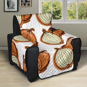 Onion Theme Pattern Recliner Cover Protector