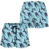 Swallow Pattern Print Design 01 Women Shorts