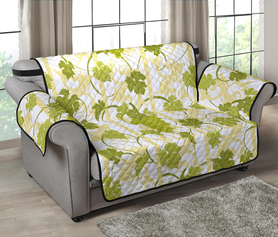 Grape Pattern Background Loveseat Couch Cover Protector
