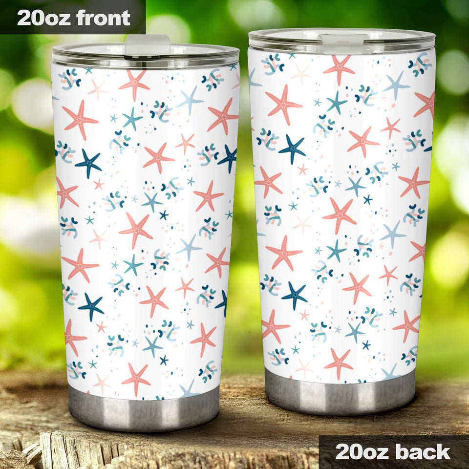 Starfish Pattern Background Tumbler