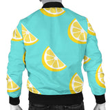 Lemon Theme Pattern Men Bomber Jacket