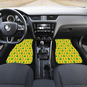 Horseshoes Pattern Print Design 01 Front and Back Car Mats