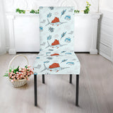 Swordfish Pattern Print Design 03 Dining Chair Slipcover