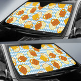 Beer Glass Pattern Car Sun Shade