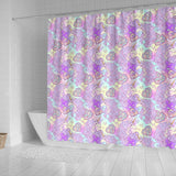 Unicorn Heart Pattern Shower Curtain Fulfilled In US