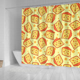 Cheese Pattern Shower Curtain Fulfilled In US
