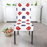 Hamburger Pattern Print Design 04 Dining Chair Slipcover