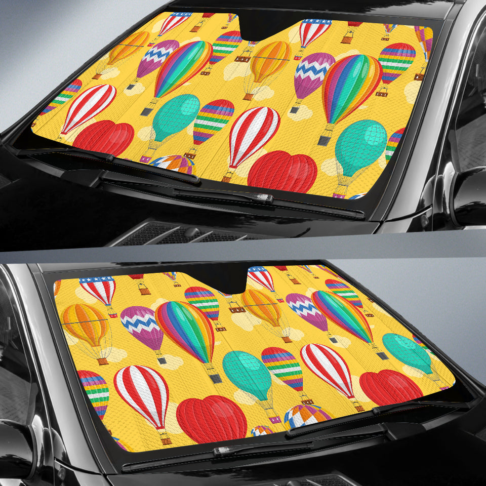 Hot Air Balloon Pattern Car Sun Shade