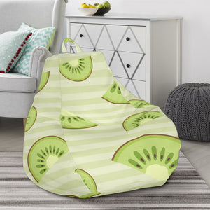 Kiwi Pattern Striped Background Bean Bag Cover