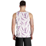 Lavender Pattern Stripe Background Men Tank Top