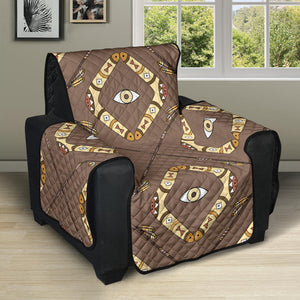 Traditional Boomerang Aboriginal Pattern Recliner Cover Protector