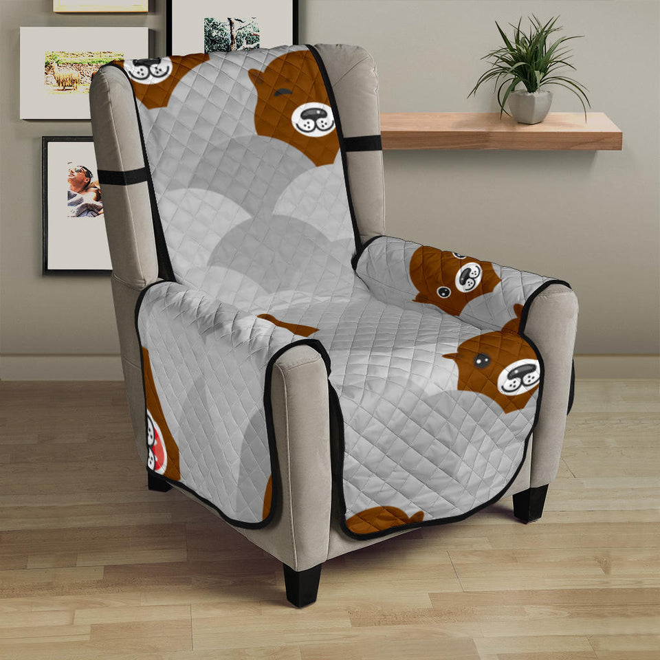 Cute Otter Pattern Chair Cover Protector