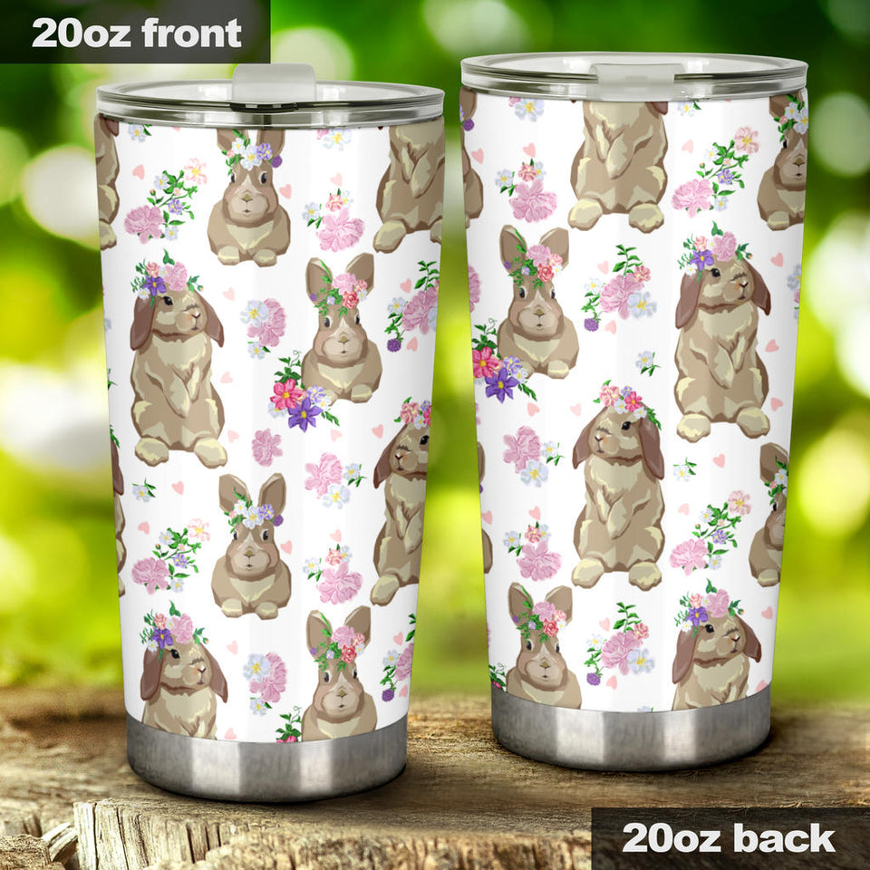 Rabbit Pattern Tumbler