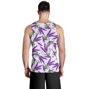 Lavender Pattern Men Tank Top